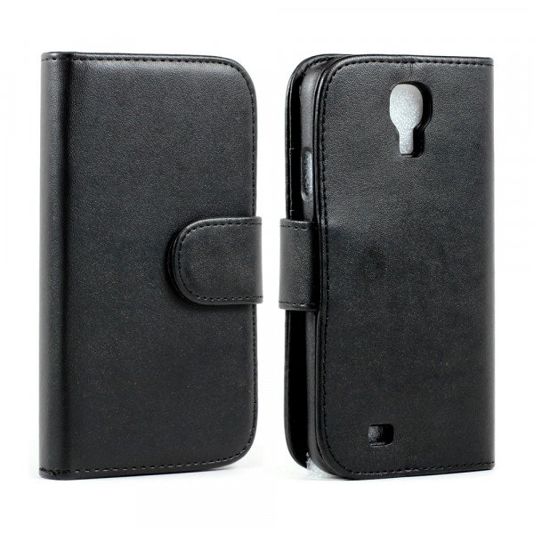 Wholesale Samsung Galaxy S4 Simple Flip Leather Wallet Case with Stand (Black)